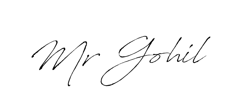 if you are searching for the best signature style for your name Mr Gohil. so please give up your signature search. here we have designed multiple signature styles  using Antro_Vectra. Mr Gohil signature style 6 images and pictures png