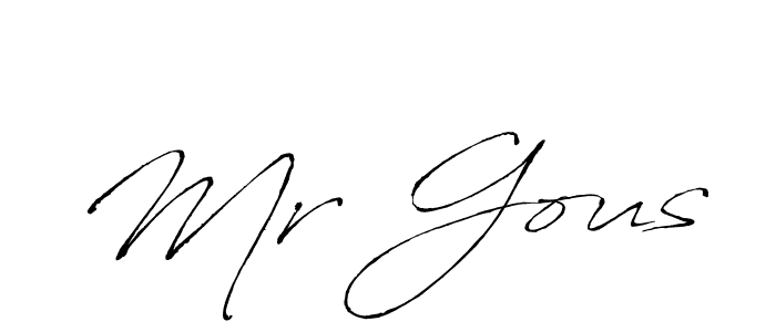 Also we have Mr Gous name is the best signature style. Create professional handwritten signature collection using Antro_Vectra autograph style. Mr Gous signature style 6 images and pictures png