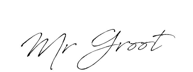 Make a beautiful signature design for name Mr Groot. With this signature (Antro_Vectra) style, you can create a handwritten signature for free. Mr Groot signature style 6 images and pictures png