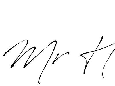 Design your own signature with our free online signature maker. With this signature software, you can create a handwritten (Antro_Vectra) signature for name Mr H. Mr H signature style 6 images and pictures png