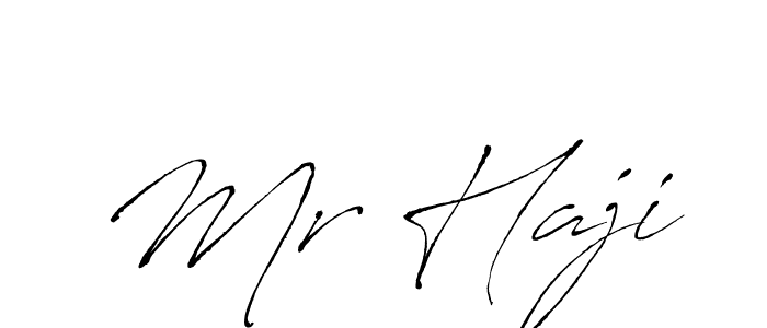 Similarly Antro_Vectra is the best handwritten signature design. Signature creator online .You can use it as an online autograph creator for name Mr Haji. Mr Haji signature style 6 images and pictures png