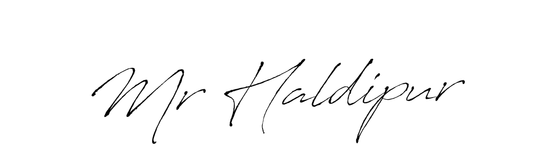 Create a beautiful signature design for name Mr Haldipur. With this signature (Antro_Vectra) fonts, you can make a handwritten signature for free. Mr Haldipur signature style 6 images and pictures png