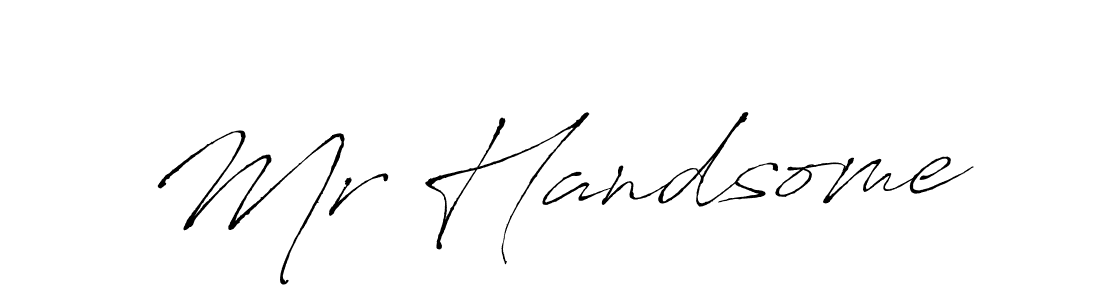 Make a beautiful signature design for name Mr Handsome. With this signature (Antro_Vectra) style, you can create a handwritten signature for free. Mr Handsome signature style 6 images and pictures png