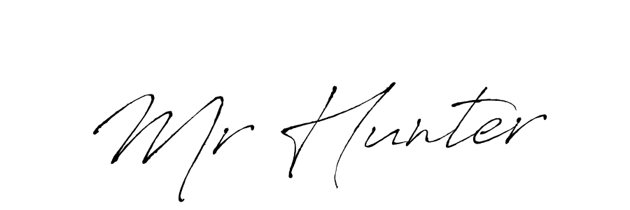 Create a beautiful signature design for name Mr Hunter. With this signature (Antro_Vectra) fonts, you can make a handwritten signature for free. Mr Hunter signature style 6 images and pictures png