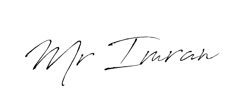 Use a signature maker to create a handwritten signature online. With this signature software, you can design (Antro_Vectra) your own signature for name Mr Imran. Mr Imran signature style 6 images and pictures png