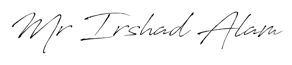 Download transparent PNG signature for name Mr Irshad Alam styled with Antro_Vectra font. Ready to paste directly into PDF and Word agreements. Mr Irshad Alam signature style 6 images and pictures png