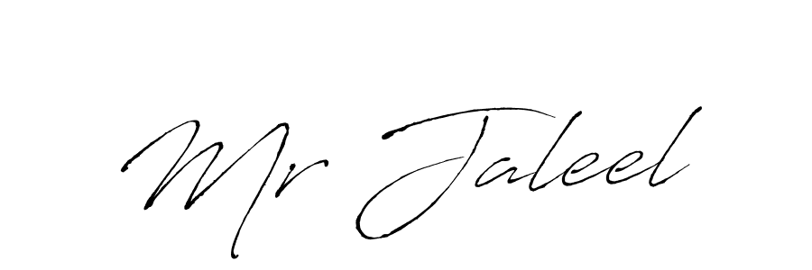 Create a beautiful signature design for name Mr Jaleel. With this signature (Antro_Vectra) fonts, you can make a handwritten signature for free. Mr Jaleel signature style 6 images and pictures png