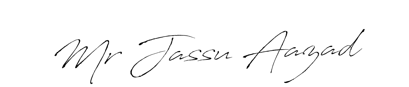 Make a beautiful signature design for name Mr Jassu Aazad. With this signature (Antro_Vectra) style, you can create a handwritten signature for free. Mr Jassu Aazad signature style 6 images and pictures png