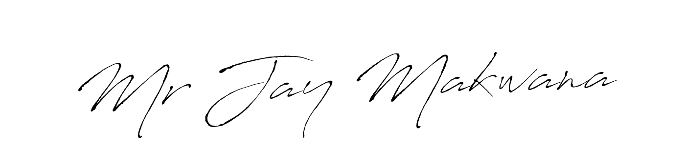 Make a beautiful signature design for name Mr Jay Makwana. With this signature (Antro_Vectra) style, you can create a handwritten signature for free. Mr Jay Makwana signature style 6 images and pictures png
