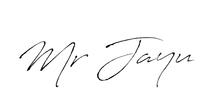 Design your own signature with our free online signature maker. With this signature software, you can create a handwritten (Antro_Vectra) signature for name Mr Jayu. Mr Jayu signature style 6 images and pictures png