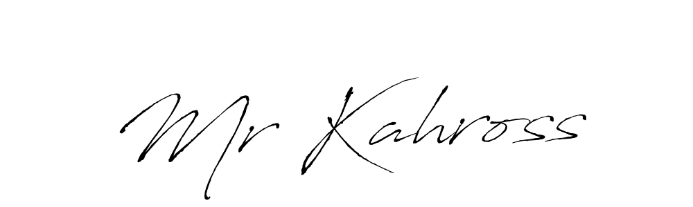 How to Draw Mr Kahross signature style? Antro_Vectra is a latest design signature styles for name Mr Kahross. Mr Kahross signature style 6 images and pictures png