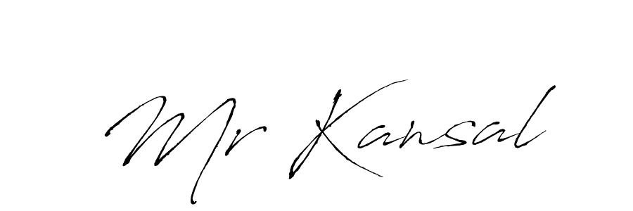 Similarly Antro_Vectra is the best handwritten signature design. Signature creator online .You can use it as an online autograph creator for name Mr Kansal. Mr Kansal signature style 6 images and pictures png