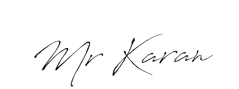 Use a signature maker to create a handwritten signature online. With this signature software, you can design (Antro_Vectra) your own signature for name Mr Karan. Mr Karan signature style 6 images and pictures png