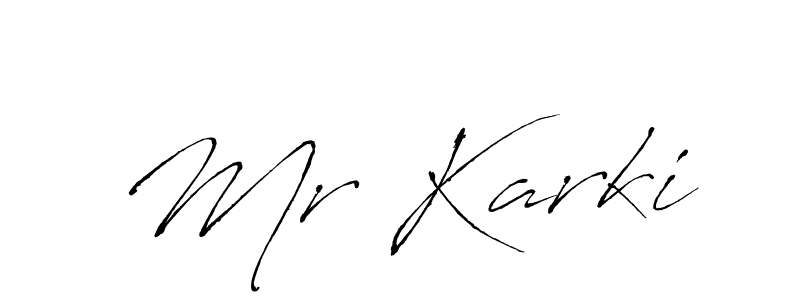 Also You can easily find your signature by using the search form. We will create Mr Karki name handwritten signature images for you free of cost using Antro_Vectra sign style. Mr Karki signature style 6 images and pictures png