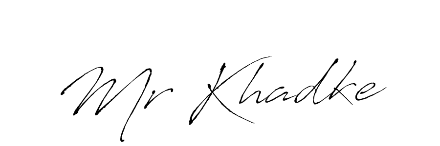 How to make Mr Khadke name signature. Use Antro_Vectra style for creating short signs online. This is the latest handwritten sign. Mr Khadke signature style 6 images and pictures png