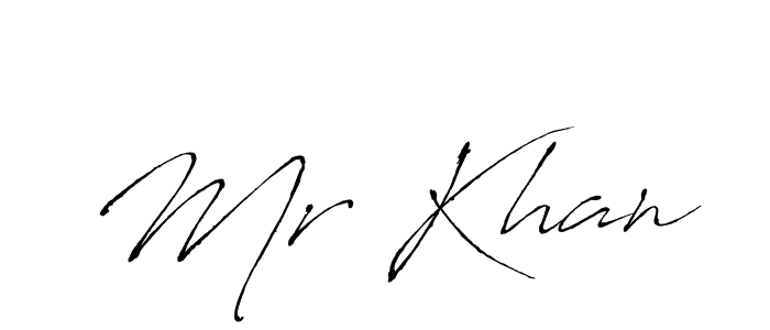 How to make Mr Khan name signature. Use Antro_Vectra style for creating short signs online. This is the latest handwritten sign. Mr Khan signature style 6 images and pictures png