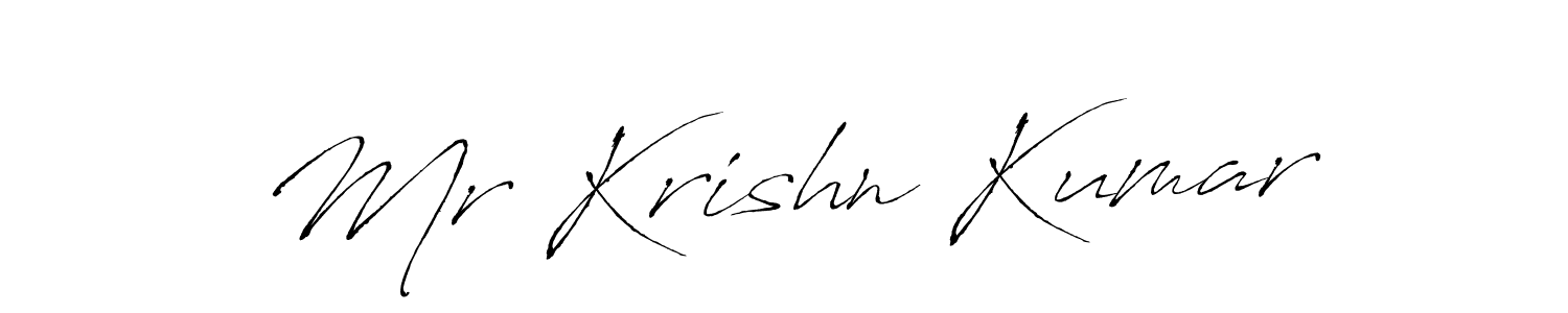 Antro_Vectra is a professional signature style that is perfect for those who want to add a touch of class to their signature. It is also a great choice for those who want to make their signature more unique. Get Mr Krishn Kumar name to fancy signature for free. Mr Krishn Kumar signature style 6 images and pictures png