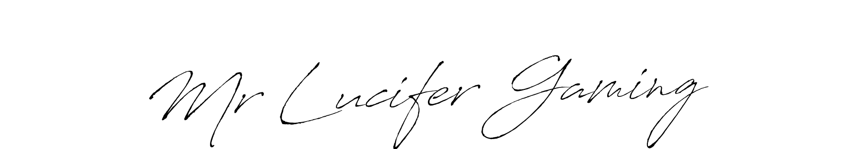 How to make Mr Lucifer Gaming name signature. Use Antro_Vectra style for creating short signs online. This is the latest handwritten sign. Mr Lucifer Gaming signature style 6 images and pictures png