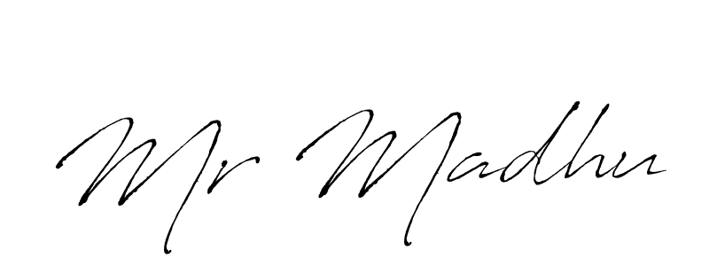 The best way (Antro_Vectra) to make a short signature is to pick only two or three words in your name. The name Mr Madhu include a total of six letters. For converting this name. Mr Madhu signature style 6 images and pictures png