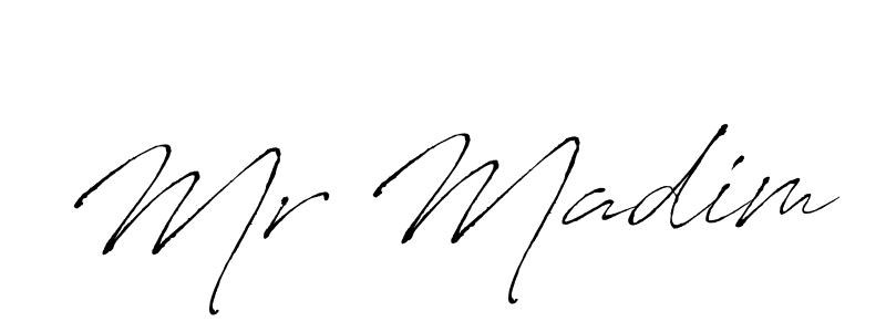 You should practise on your own different ways (Antro_Vectra) to write your name (Mr Madim) in signature. don't let someone else do it for you. Mr Madim signature style 6 images and pictures png