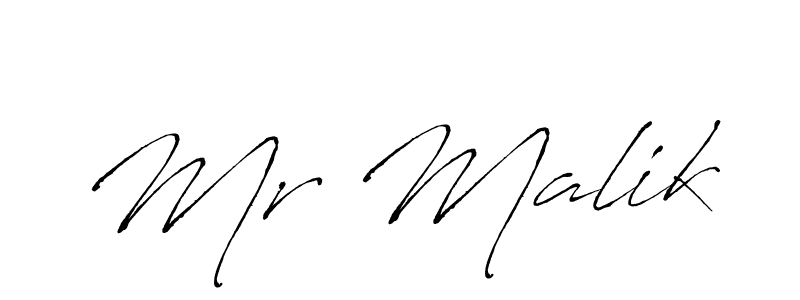 Make a beautiful signature design for name Mr Malik. With this signature (Antro_Vectra) style, you can create a handwritten signature for free. Mr Malik signature style 6 images and pictures png