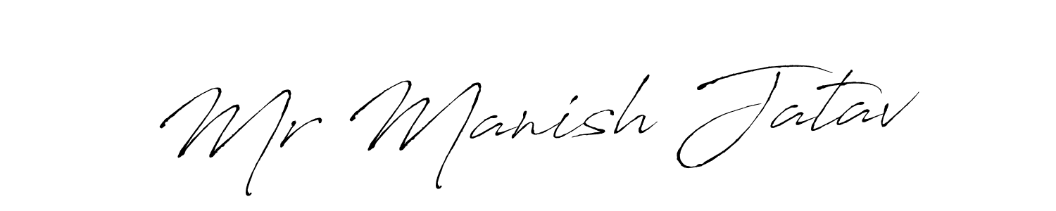 if you are searching for the best signature style for your name Mr Manish Jatav. so please give up your signature search. here we have designed multiple signature styles  using Antro_Vectra. Mr Manish Jatav signature style 6 images and pictures png