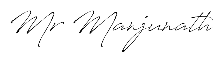 Get inspired by this graceful Antro_Vectra signature style for name Mr Manjunath. Smooth loops and balanced proportions for everyday use. Mr Manjunath signature style 6 images and pictures png