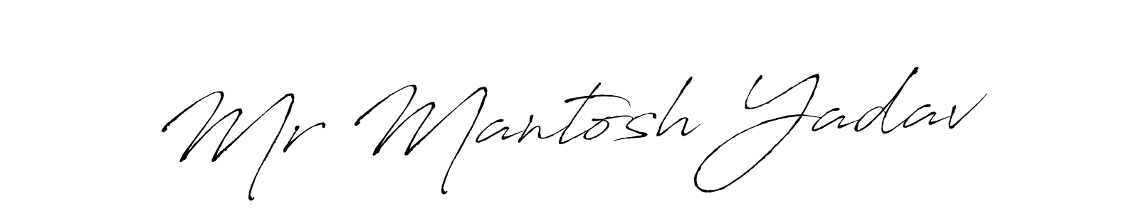 Use a signature maker to create a handwritten signature online. With this signature software, you can design (Antro_Vectra) your own signature for name Mr Mantosh Yadav. Mr Mantosh Yadav signature style 6 images and pictures png