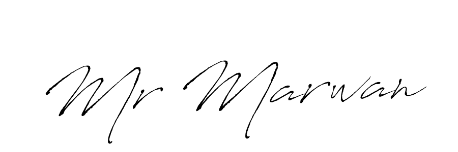 Design your own signature with our free online signature maker. With this signature software, you can create a handwritten (Antro_Vectra) signature for name Mr Marwan. Mr Marwan signature style 6 images and pictures png