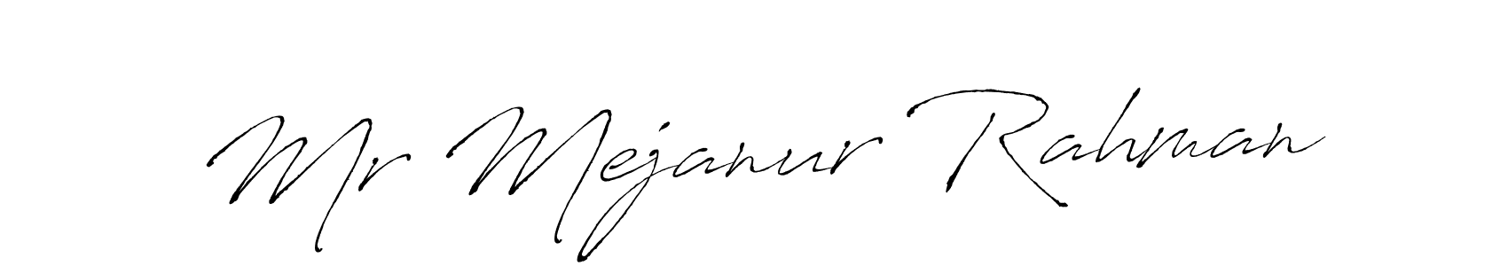 Mr Mejanur Rahman stylish signature style. Best Handwritten Sign (Antro_Vectra) for my name. Handwritten Signature Collection Ideas for my name Mr Mejanur Rahman. Mr Mejanur Rahman signature style 6 images and pictures png