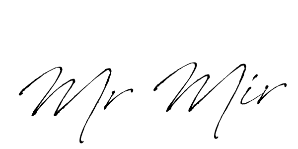 Create a beautiful signature design for name Mr Mir. With this signature (Antro_Vectra) fonts, you can make a handwritten signature for free. Mr Mir signature style 6 images and pictures png