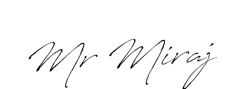 Design your own signature with our free online signature maker. With this signature software, you can create a handwritten (Antro_Vectra) signature for name Mr Miraj. Mr Miraj signature style 6 images and pictures png