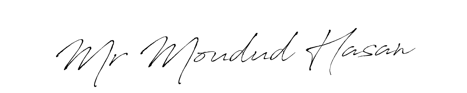 The best way (Antro_Vectra) to make a short signature is to pick only two or three words in your name. The name Mr Moudud Hasan include a total of six letters. For converting this name. Mr Moudud Hasan signature style 6 images and pictures png