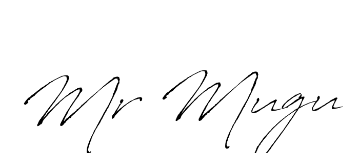 Create a beautiful signature design for name Mr Mugu. With this signature (Antro_Vectra) fonts, you can make a handwritten signature for free. Mr Mugu signature style 6 images and pictures png