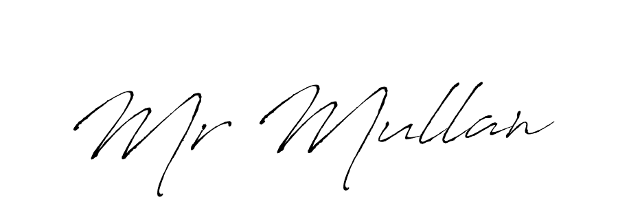 You should practise on your own different ways (Antro_Vectra) to write your name (Mr Mullan) in signature. don't let someone else do it for you. Mr Mullan signature style 6 images and pictures png