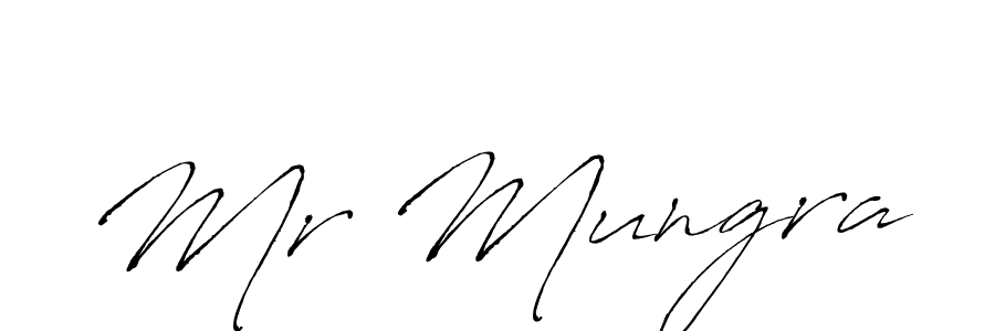 How to make Mr Mungra signature? Antro_Vectra is a professional autograph style. Create handwritten signature for Mr Mungra name. Mr Mungra signature style 6 images and pictures png