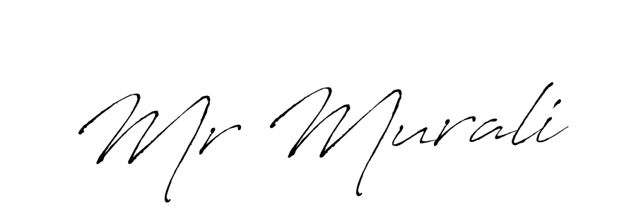 The best way (Antro_Vectra) to make a short signature is to pick only two or three words in your name. The name Mr Murali include a total of six letters. For converting this name. Mr Murali signature style 6 images and pictures png