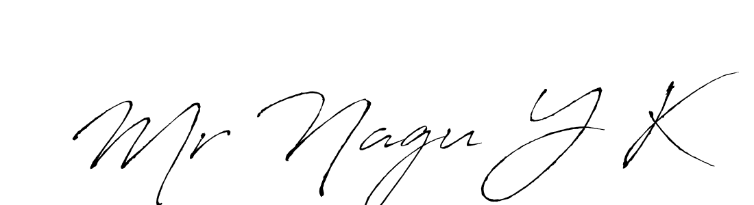 Use a signature maker to create a handwritten signature online. With this signature software, you can design (Antro_Vectra) your own signature for name Mr Nagu Y K. Mr Nagu Y K signature style 6 images and pictures png