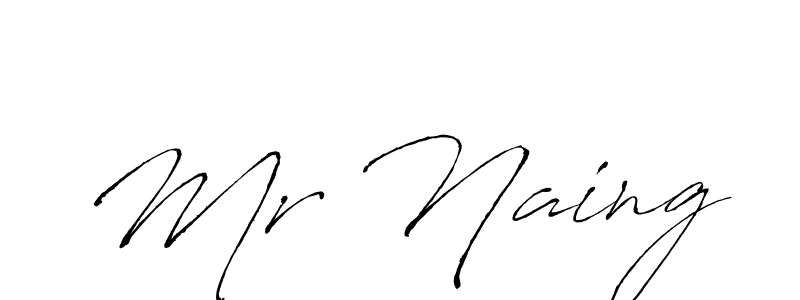 You should practise on your own different ways (Antro_Vectra) to write your name (Mr Naing) in signature. don't let someone else do it for you. Mr Naing signature style 6 images and pictures png