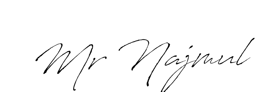 Antro_Vectra is a professional signature style that is perfect for those who want to add a touch of class to their signature. It is also a great choice for those who want to make their signature more unique. Get Mr Najmul name to fancy signature for free. Mr Najmul signature style 6 images and pictures png