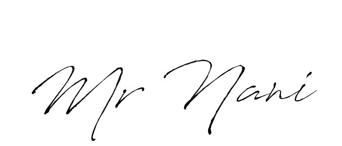 You should practise on your own different ways (Antro_Vectra) to write your name (Mr Nani) in signature. don't let someone else do it for you. Mr Nani signature style 6 images and pictures png