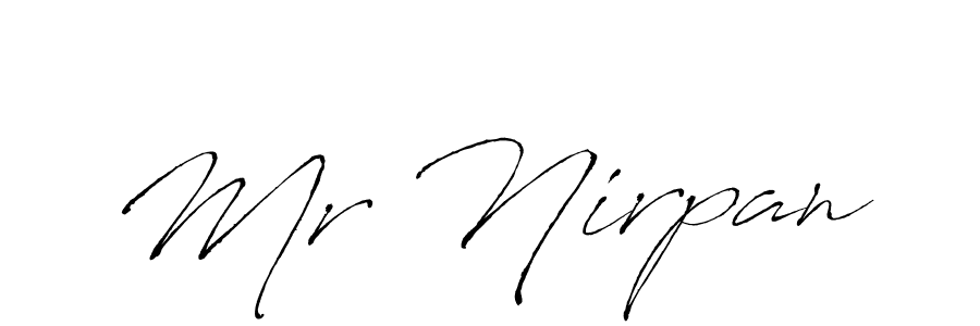 The best way (Antro_Vectra) to make a short signature is to pick only two or three words in your name. The name Mr Nirpan include a total of six letters. For converting this name. Mr Nirpan signature style 6 images and pictures png