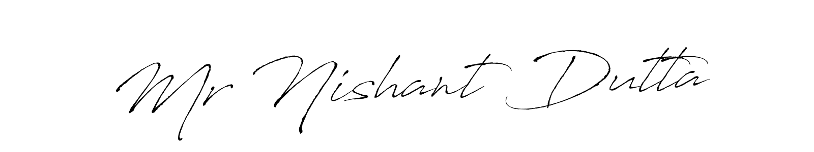 How to make Mr Nishant Dutta signature? Antro_Vectra is a professional autograph style. Create handwritten signature for Mr Nishant Dutta name. Mr Nishant Dutta signature style 6 images and pictures png