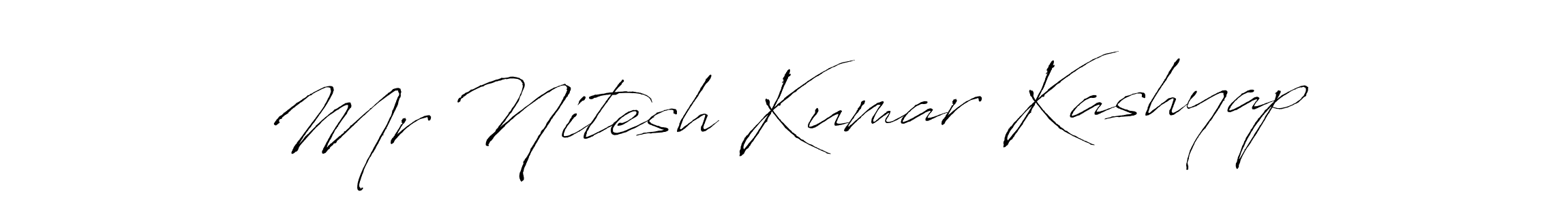 Use a signature maker to create a handwritten signature online. With this signature software, you can design (Antro_Vectra) your own signature for name Mr Nitesh Kumar Kashyap. Mr Nitesh Kumar Kashyap signature style 6 images and pictures png