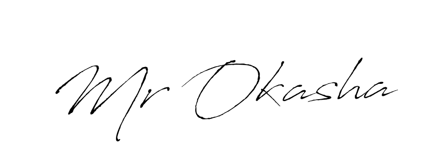 Similarly Antro_Vectra is the best handwritten signature design. Signature creator online .You can use it as an online autograph creator for name Mr Okasha. Mr Okasha signature style 6 images and pictures png