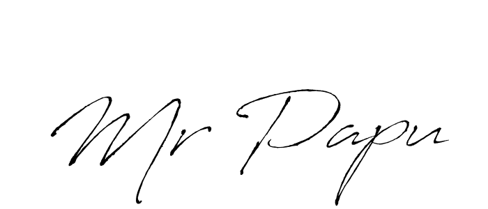 You should practise on your own different ways (Antro_Vectra) to write your name (Mr Papu) in signature. don't let someone else do it for you. Mr Papu signature style 6 images and pictures png