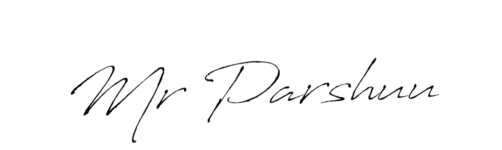 Also You can easily find your signature by using the search form. We will create Mr Parshuu name handwritten signature images for you free of cost using Antro_Vectra sign style. Mr Parshuu signature style 6 images and pictures png