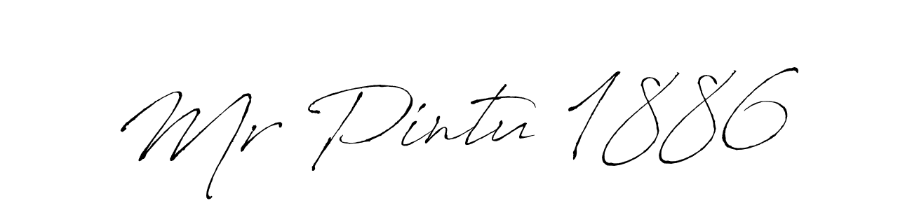 Mr Pintu 1886 stylish signature style. Best Handwritten Sign (Antro_Vectra) for my name. Handwritten Signature Collection Ideas for my name Mr Pintu 1886. Mr Pintu 1886 signature style 6 images and pictures png