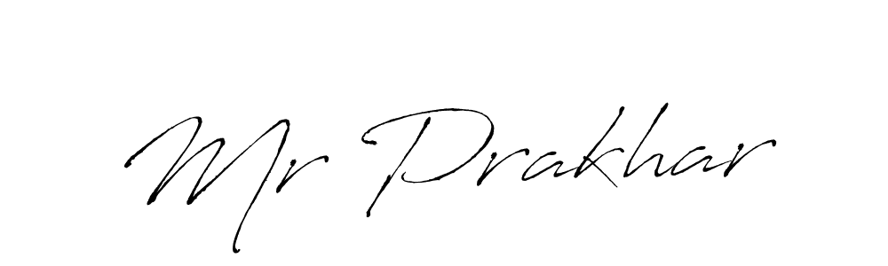 Design your own signature with our free online signature maker. With this signature software, you can create a handwritten (Antro_Vectra) signature for name Mr Prakhar. Mr Prakhar signature style 6 images and pictures png