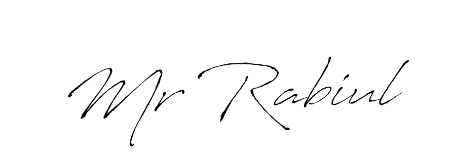 if you are searching for the best signature style for your name Mr Rabiul. so please give up your signature search. here we have designed multiple signature styles  using Antro_Vectra. Mr Rabiul signature style 6 images and pictures png